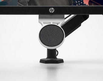 MagSafe iPhone Monitor Mount – Under Screen Phone Holder – Desk Setup Accessory – 3D Printed Smartphone Dock – Mac Desk Organizer