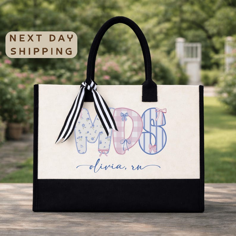 Personalized MDS Nurse Tote Bag, Custom Nurse Name Tote, MDS Nurse Gift ...