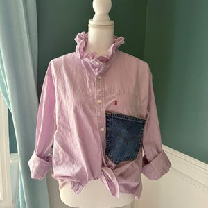 Omarbetad och nydesignad Levi's buttondown-tröja - Storlek Herr XL