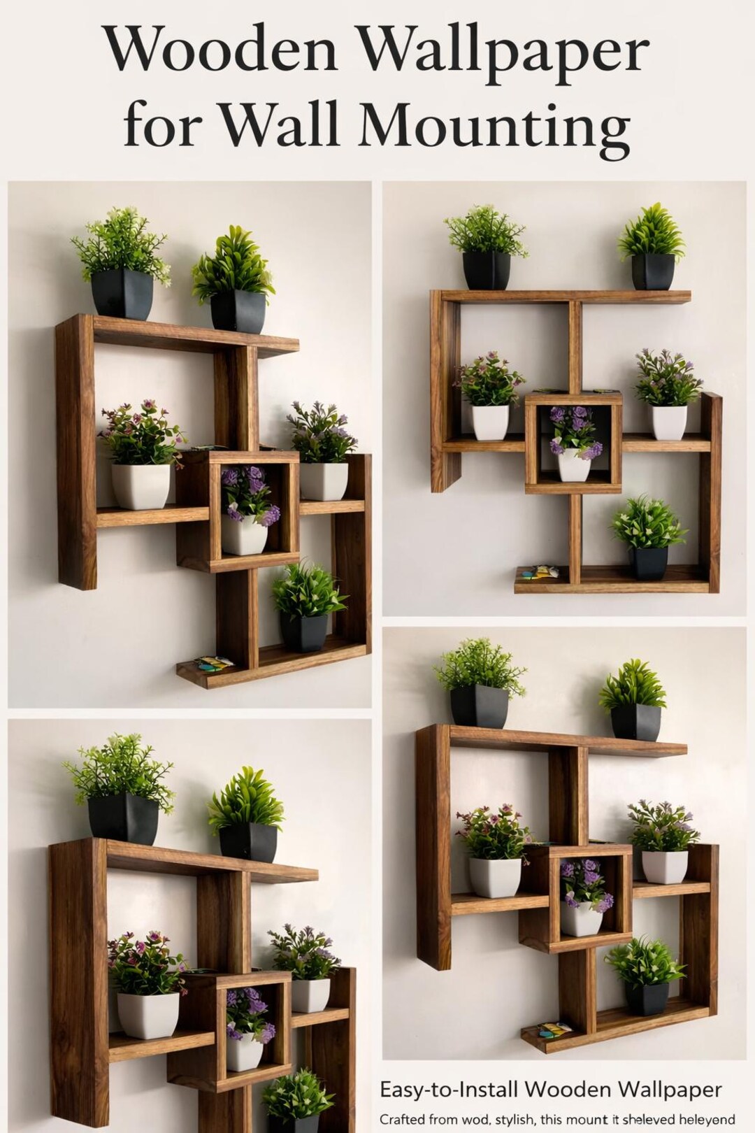 Wooden Wallpaper Wall Mount Rack - Etsy