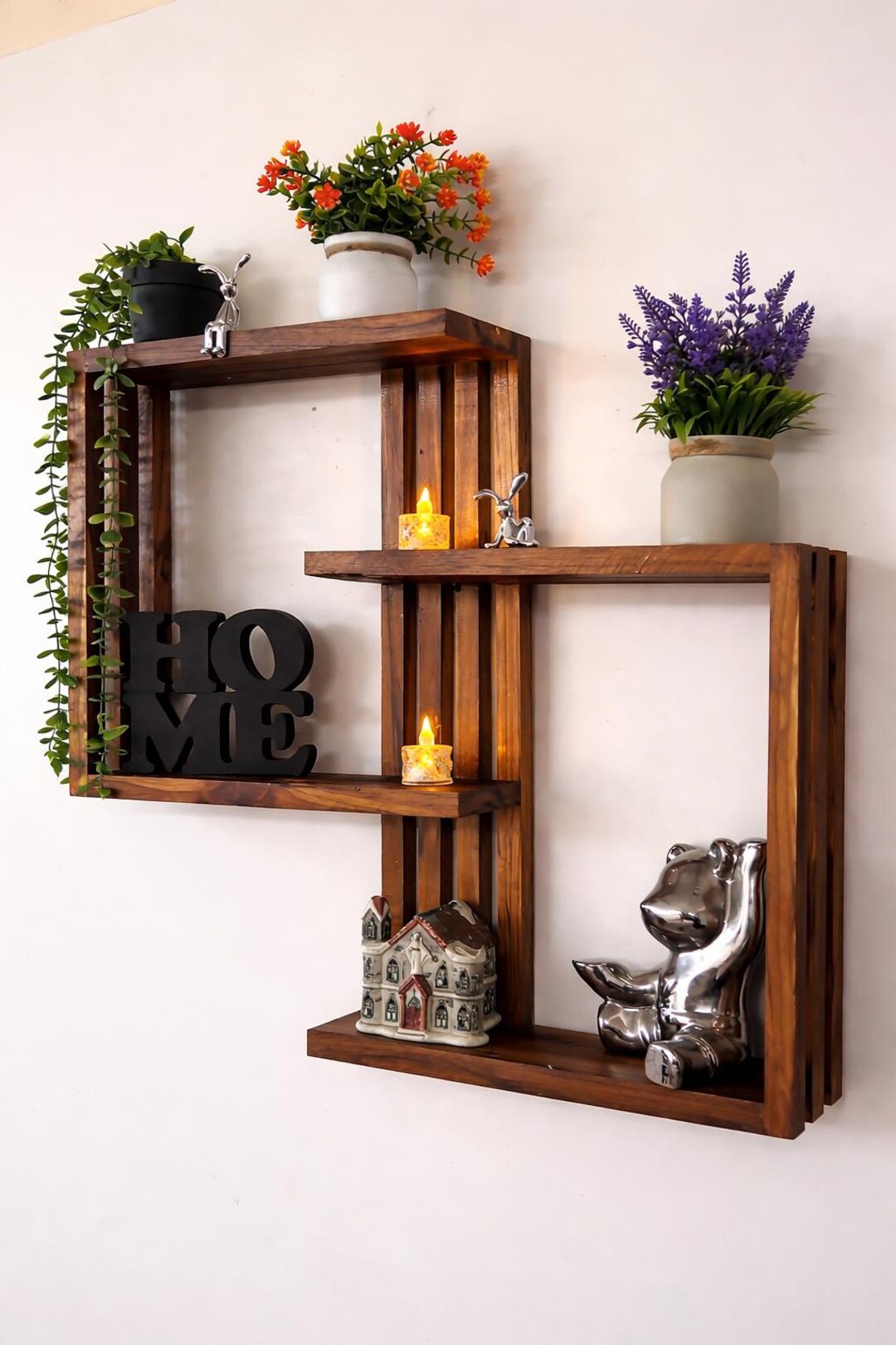 Hand Made Rack Wooden Handmade Wall Rack - Etsy