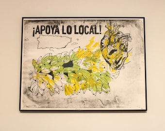Litografía original serigrafiada
