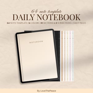 Digital Notebook Bundle for GoodNotes | 24 Hyperlinked Notebooks, Daily Journal (Digital Download)
