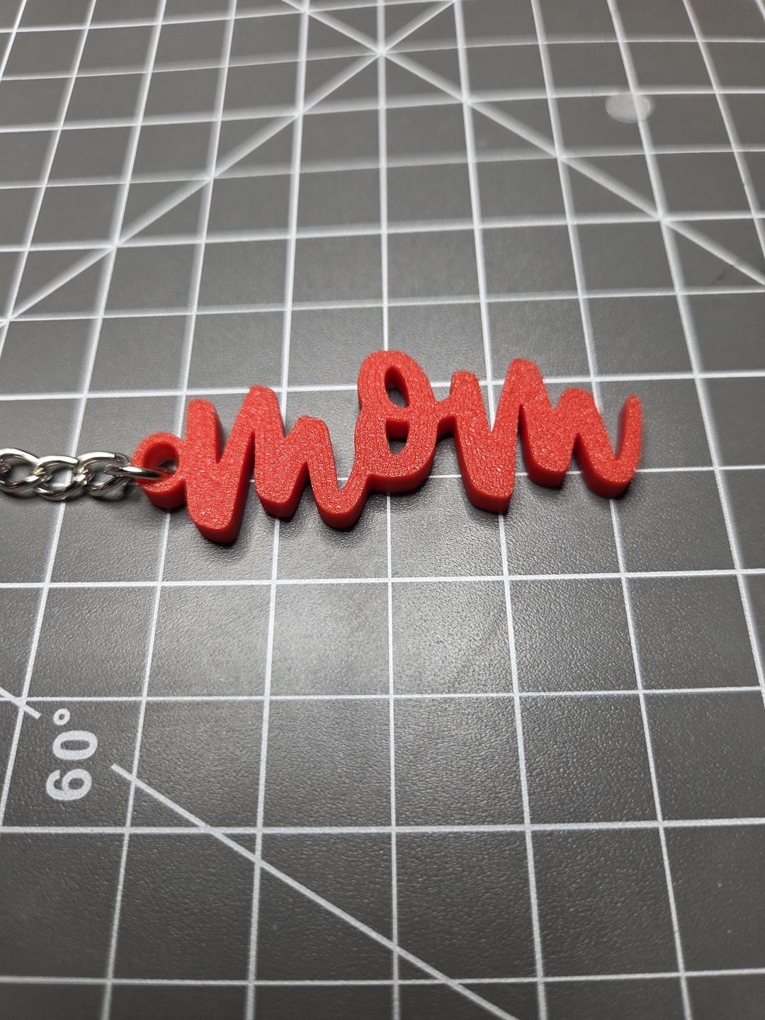 Keychain Cursive 3D Printed Cursive Mom Keychain – Mother's Day Gift - Etsy
