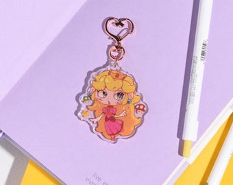 Peach Acrylic Charm <3