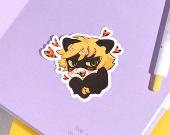 Black Cat/ Sticker <3