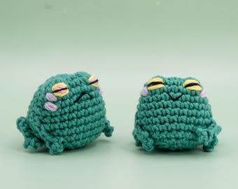 Crochet Frog Pattern – Amigurumi Plush Toy, Beginner Friendly PDF (Digital Download)