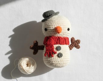 Snowman Crochet Pattern PDF | Amigurumi Snowman Plush | Beginner Friendly | Instant Download