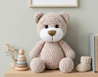 Crochet pattern amigurumi bear | Plush Toy | Beginner Friendly Pattern | English pdf manual.