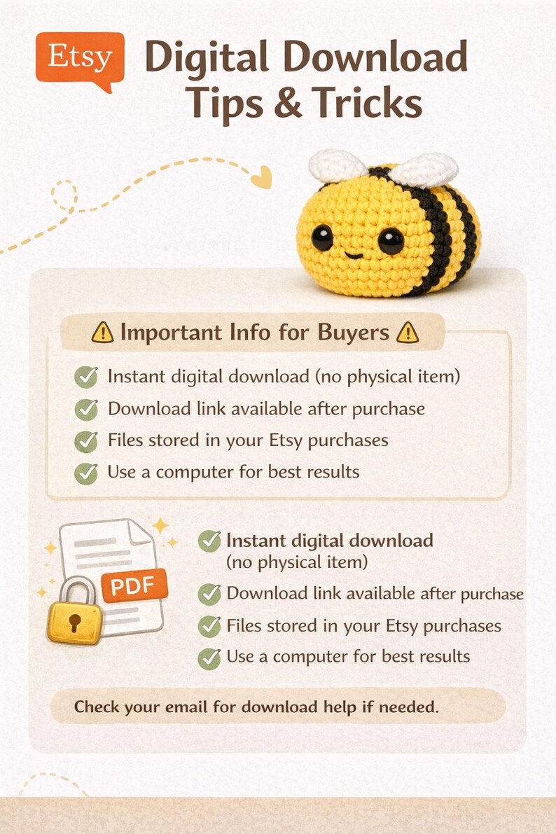 Easy Bumblebee Crochet Pattern – Beginner Friendly Amigurumi PDF ...