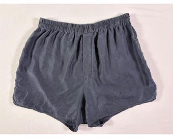 Vintage Addiction Silk Tap Shorts Women M High Waist 90s Lounge Lingerie Boxer