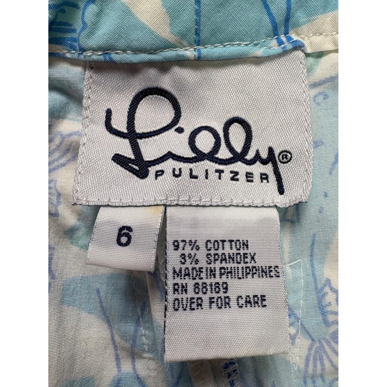 Pantalones capri cortos estilo años 90 de Lilly Pulitzer, marca Y2K, talla S, marca Swordfish, marca de estilo preppy costero. imagen 4