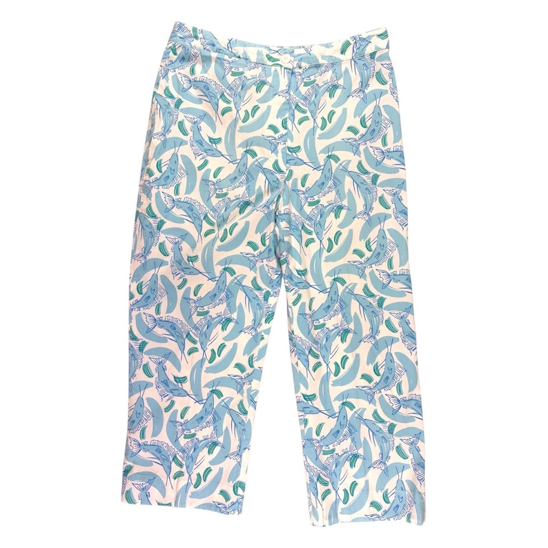 Pantalones capri cortos estilo años 90 de Lilly Pulitzer, marca Y2K, talla S, marca Swordfish, marca de estilo preppy costero. imagen 1