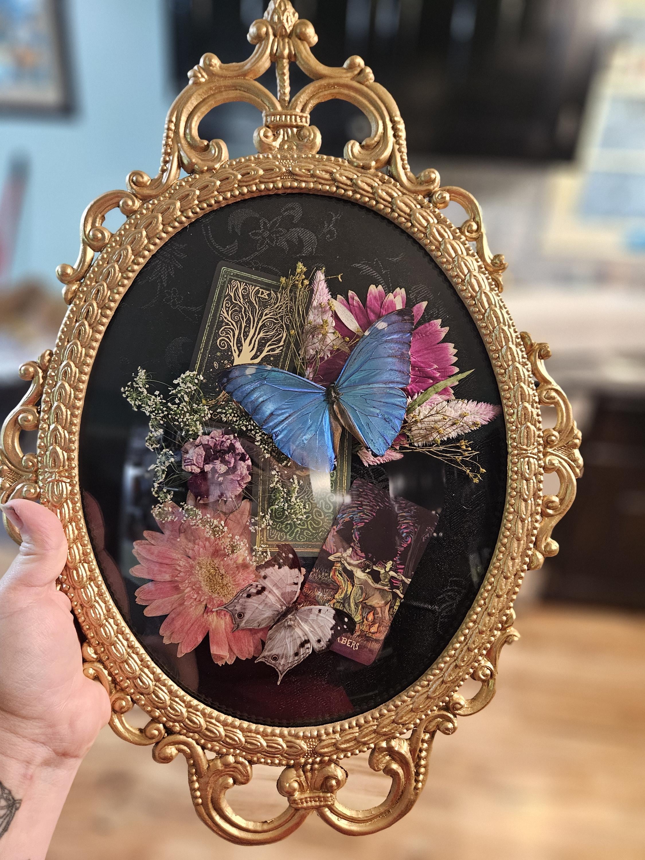 イタリア ヴィンテージ*古いブラスコンポート*フルーツプレート　フラワー Vintage Brass Italian Frame Flowers - Etsy