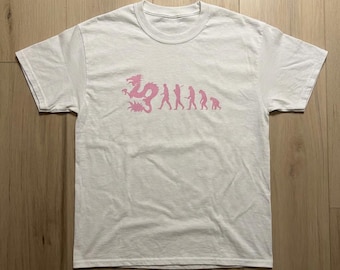 pink dean blunt logo graphic tee