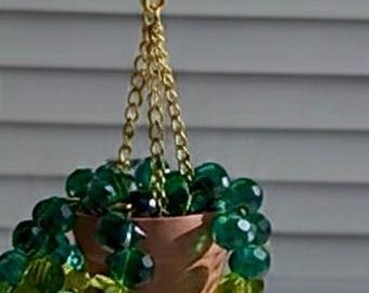 Tear drop crystal, Plant Sun Catcher