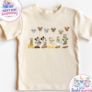 Mickey And Friends Safari Toddler Shirt, Mickey Balloons Kids Sweatshirt, Leopard Balloon Animal Kingdom Shirt, Disney Safari Mode T-Shirt