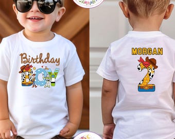 Personalized Birthday Boy Toddler Shirt, Custom Name and Age Toy Story Birthday Shirt, Pixar Birthday Boy Sweatshirt, Birthday Trip T-Shirt