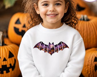 Halloween Bat Sweatshirt, Bat Halloween Shirt, Spooky Bat T-Shirt, Fall Autumn Toddler T-Shirt, Pumpkin Season Shirt