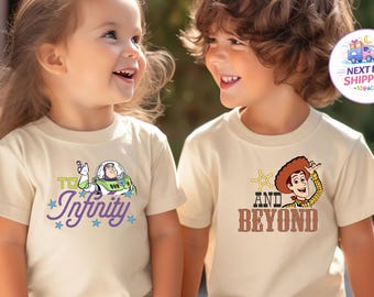 Buzz And Woody Matching Shirts, To Infinity And Beyond Shirt, Brother Sister Disney Tees, Kids Disney World Shirt, Disney Best Friends Shirt