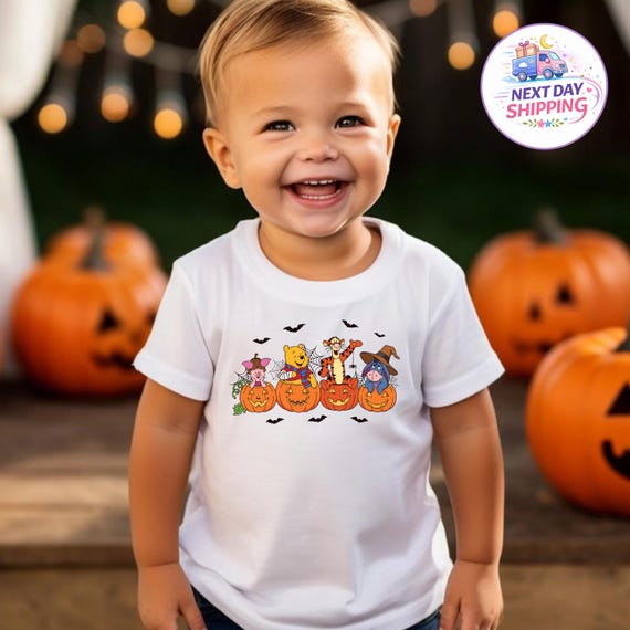 Pooh And Friends Pumpkin Toddler T-Shirt, Disney Halloween Sweatshirt, Pumpkins Pooh And Friends Shirt, Halloween Pooh Bear Shirt