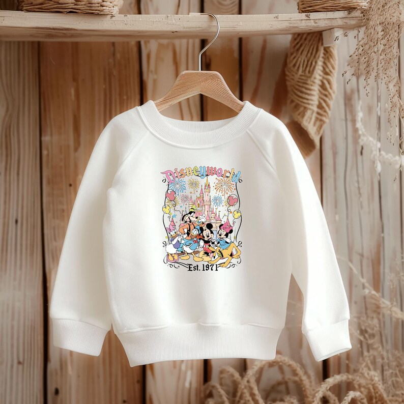Mickey and Friend Shirt, Disneyworld Est 1971 Shirt, Disney Family Trip T-Shirt, Disney Characters Toddler Shirt, Disneyland Friends Tee afbeelding 7
