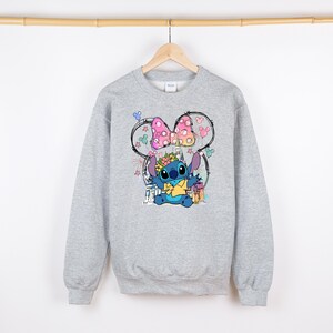 Disney Minnie Stitch Shirt, Blue Dog T-Shirt, Magical Trip Shirt, Disneyland Girl Trip Shirt, Disney Stitch Sweatshirt, Stitch Kids T-Shirt bild 5