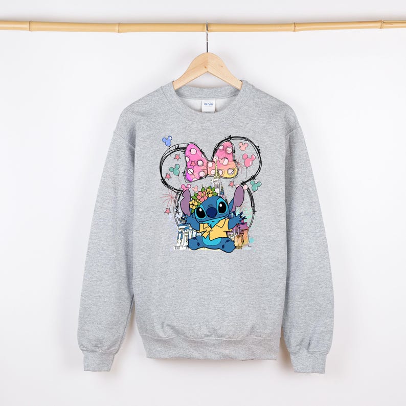 Disney Minnie Stitch Shirt, Blue Dog T-Shirt, Magical Trip Shirt, Disneyland Girl Trip Shirt, Disney Stitch Sweatshirt, Stitch Kids T-Shirt bild 5