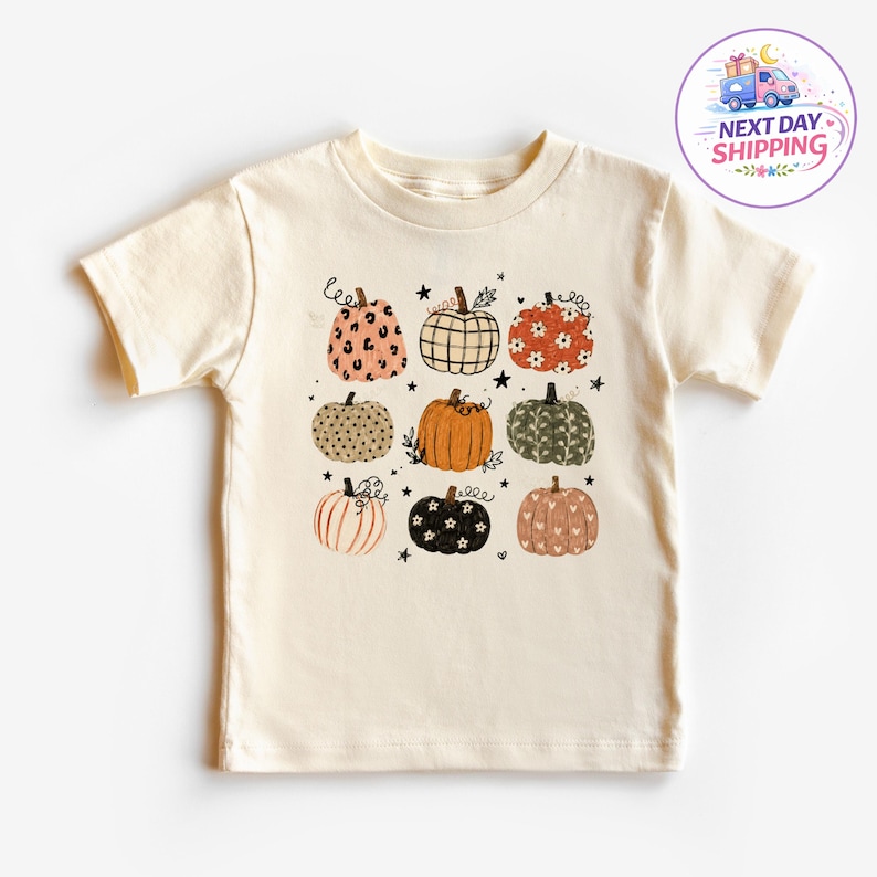 Pumpkin Season T-Shirt, Pumpkin Graphic Shirt, Autumn Toddler Sweatshirt, Cozy Fall T-Shirt, Thanksgiving Pumpkin Shirt, Halloween Gift image 1