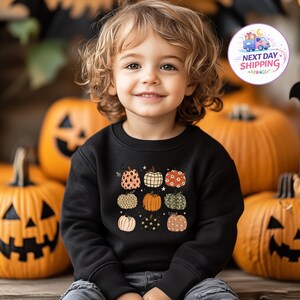 Pumpkin Season T-Shirt, Pumpkin Graphic Shirt, Autumn Toddler Sweatshirt, Cozy Fall T-Shirt, Thanksgiving Pumpkin Shirt, Halloween Gift image 7