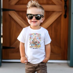 Mickey and Friend Shirt, Disneyworld Est 1971 Shirt, Disney Family Trip T-Shirt, Disney Characters Toddler Shirt, Disneyland Friends Tee afbeelding 2