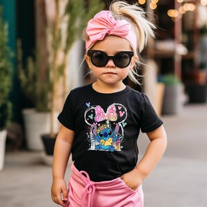 Disney Minnie Stitch Shirt, Blue Dog T-Shirt, Magical Trip Shirt, Disneyland Girl Trip Shirt, Disney Stitch Sweatshirt, Stitch Kids T-Shirt bild 3