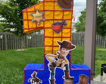 Cowboy Toy Pinata Number - Custom Number Piñatas