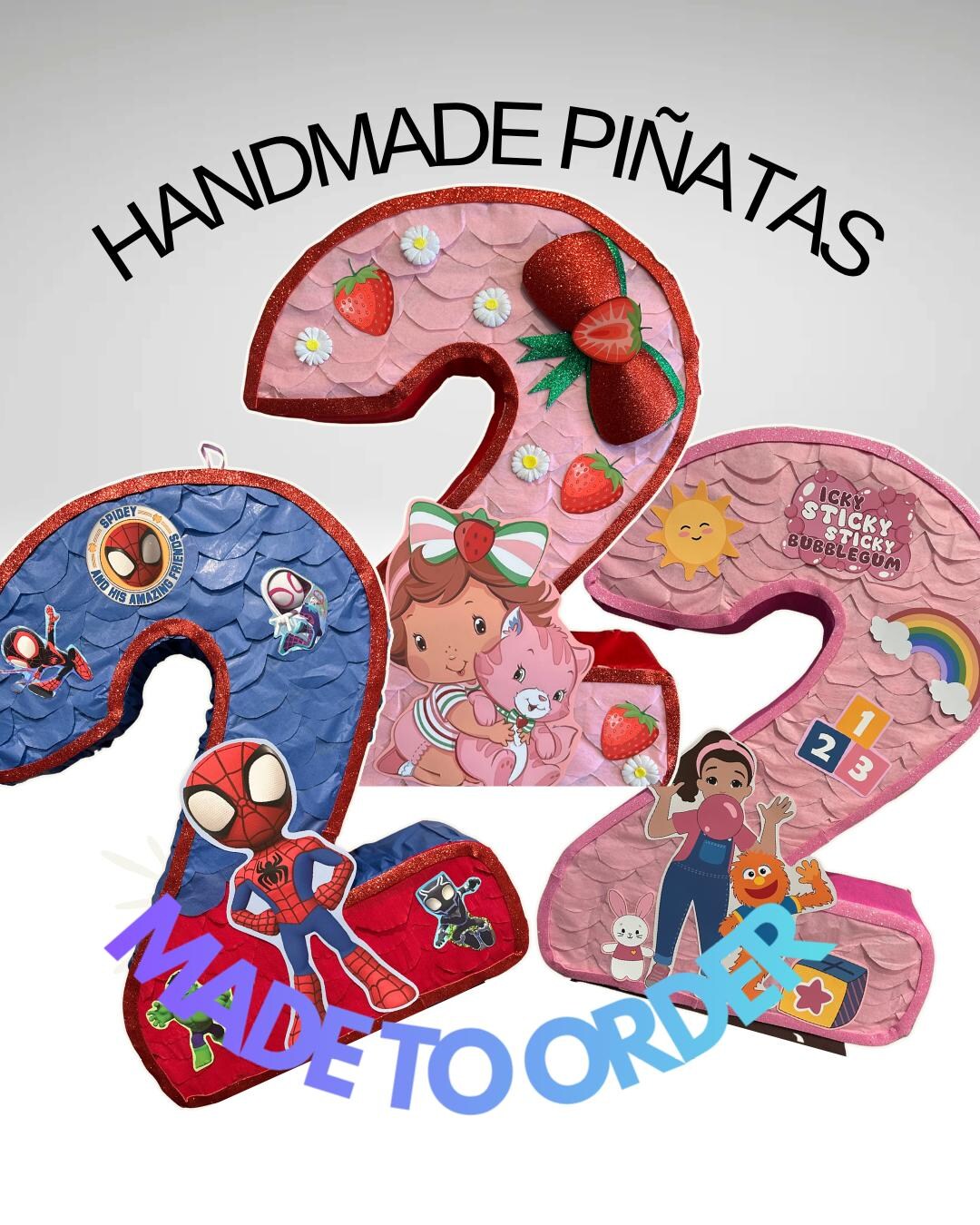 Number Two Pinata - Custom Pinatas - Etsy