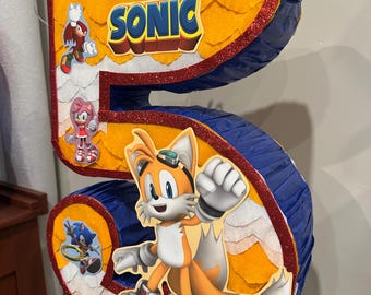 Piñata con número de cola - Piñatas con número personalizado