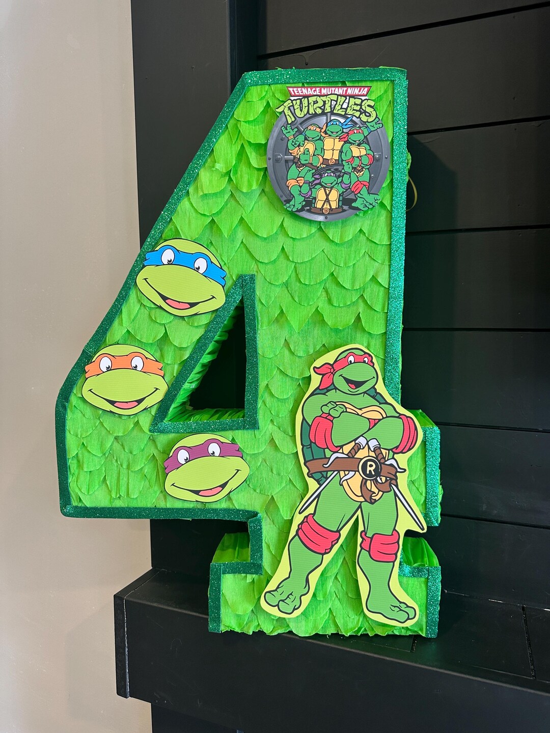 Ninja Turtles Pinata Number - Personalized Number Piñatas - Etsy