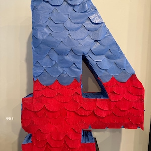 Spiderman Pinata Number - Personalized Number Piñatas afbeelding 8