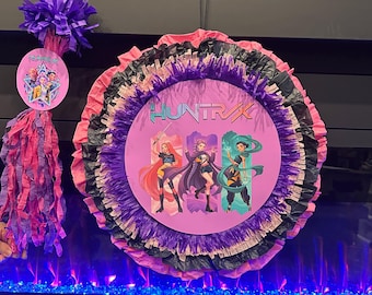 kpop Demon Hunters Pinata Handmade: K-pop party supplies