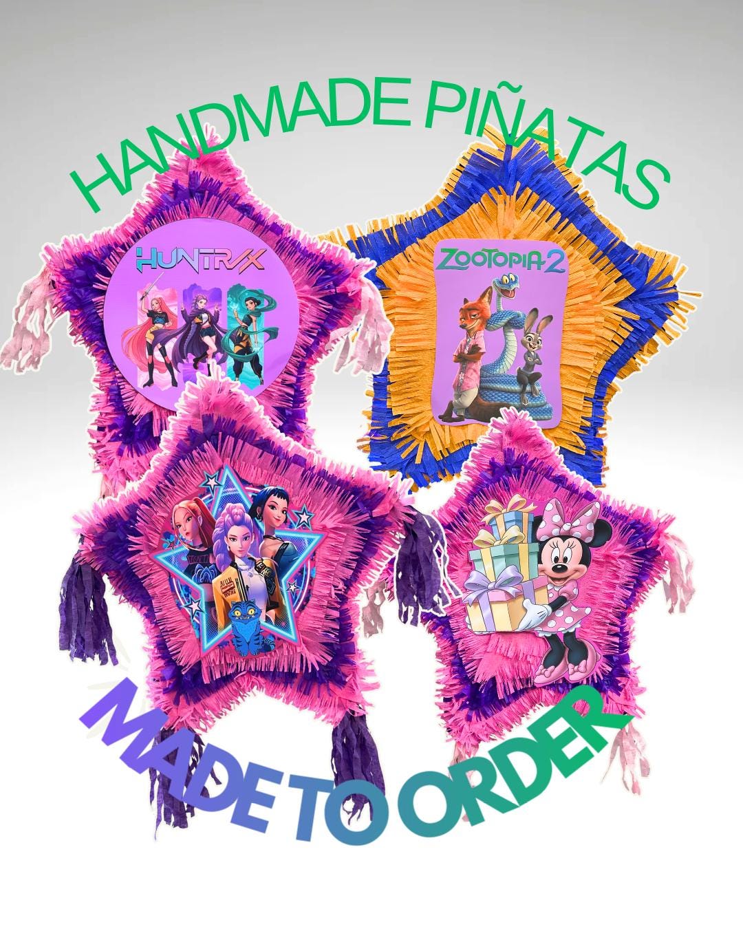 Pull String Pinata - Custom Theme - Etsy