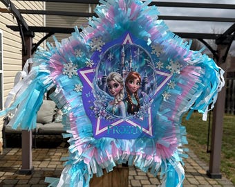 Frozen Pinata 20x18 Handmade:  Elsa and Anna Pinatas
