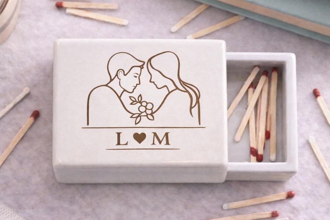 Custom Ceramic Matchbox With Drawer – Tiny Jewelry Box, Unique Pottery ...