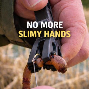 Clean Hands Fishing Bait Pliers – Worm & Minnow Baiting Tool - NO SLIMY HANDS!!! (Patent Pending)