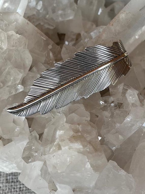 Sterling Native American Feather Ring (signed) - image 4