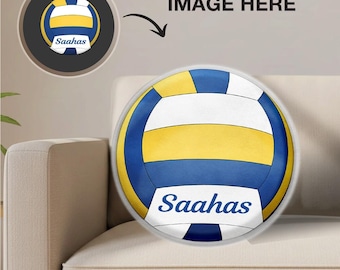 Personalized Volleyball Player Pillow, Custom Name Player Cushion Pillow, Volleyball Mom Gift, Volleyball Season, Volleyball Gift for Girls