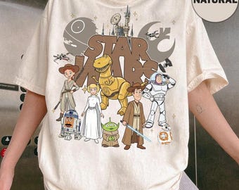 Retro Toy Story Star Wars Shirt, May The 4th Be With You Disneyland Tee, Funny Pixar Toy Story Mashup Tee, Star Wars Day Tee, Family Trip