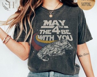 May The 4th Be With You Shirt, Star Wars Fan Shirt, Science Fiction Graphic Tee, May 4th Vacation Shirt, Retro Galaxy Shirt, Comfort Colors