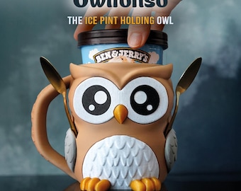 Owlfonso the Owl – Ice Pint Holder