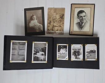 Vintage US Navy WWII Photo Album Lot | Sailor Photographs, Military Ephemera, Cabinet Cards