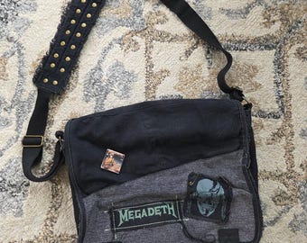 Megadeath Crossbody Messenger Bag Backpack y2k Punk Vintage Bag Artist  Merch