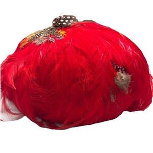 Jack Mcconnell Red Feather Hat - Etsy display picture 2
